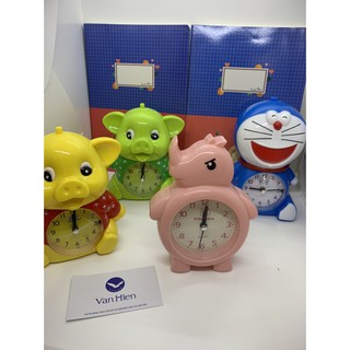 Đồng hồ báo thức để bàn nhựa hình thú cute