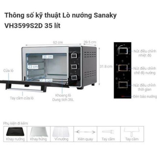 Lò nướng Sanaky 3599S2D