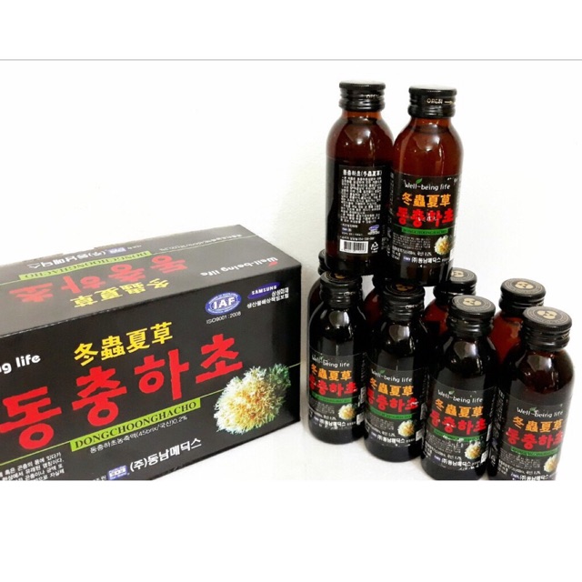 (hàng chính hãng )Nước đông trùng hạ thảo hàn quốc hộp 10 lọ x100ml