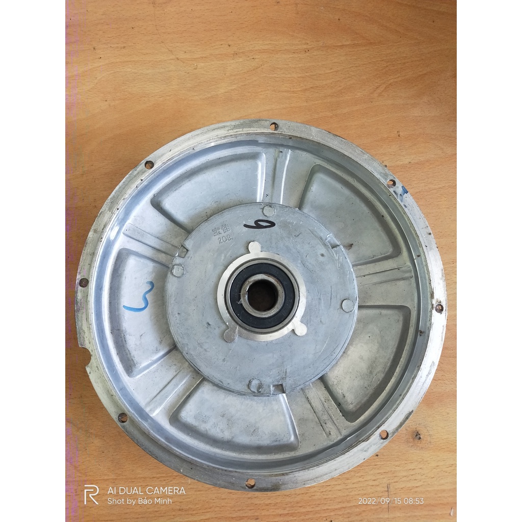 Năp động cơ xe điện vành 10, bi 6204 kích thước như hình