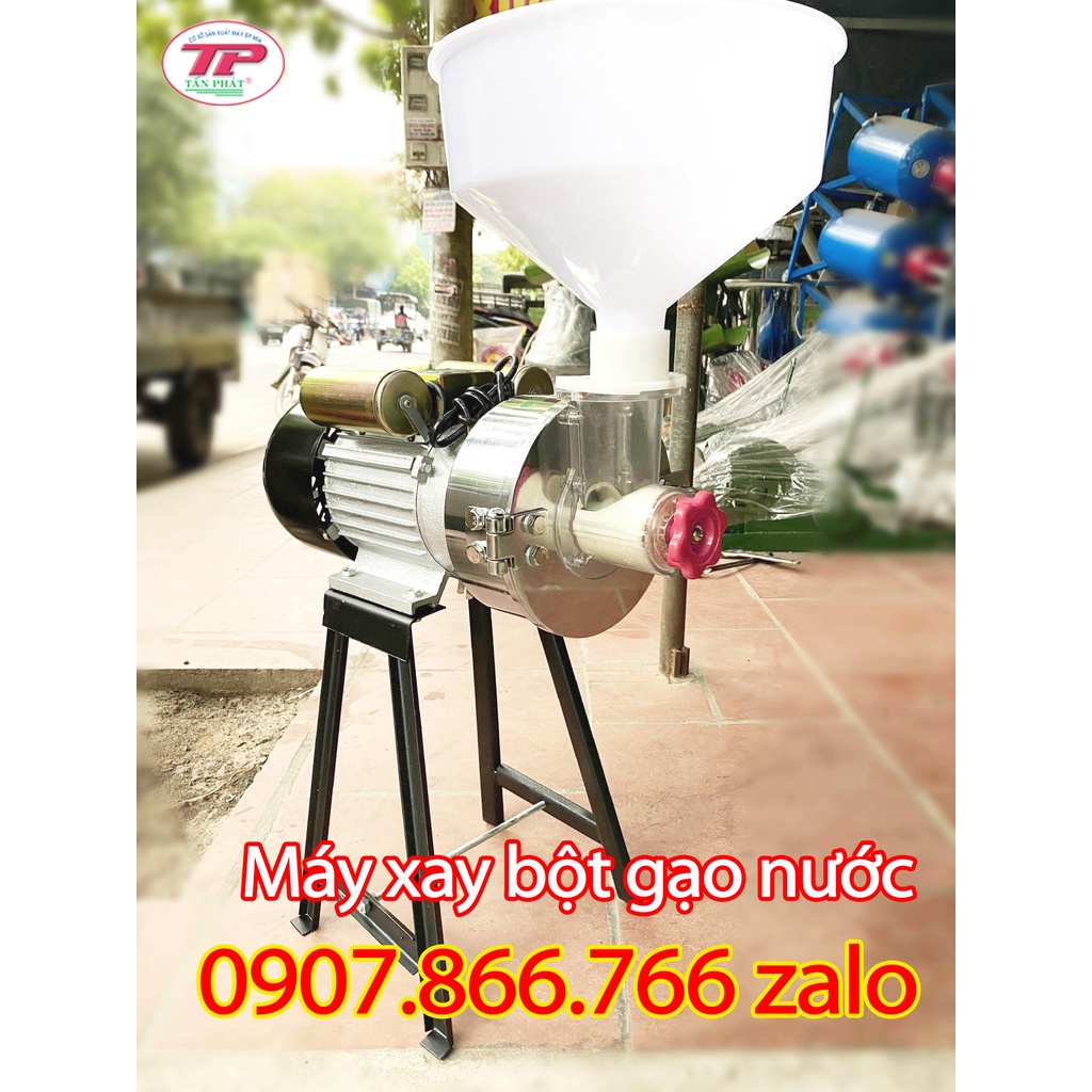 Máy xay bột gạo nước làm bánh xèo motor 2.2KW-INOX