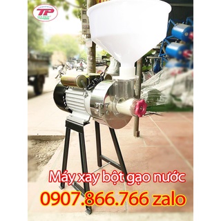 Máy xay bột gạo nước làm bánh xèo motor 2.2KW-INOX
