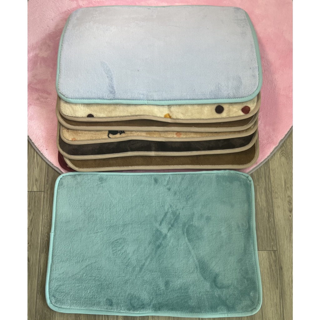 Thảm chùi chân bằng lông nhung chống trượt cao cấp size 40cmx60