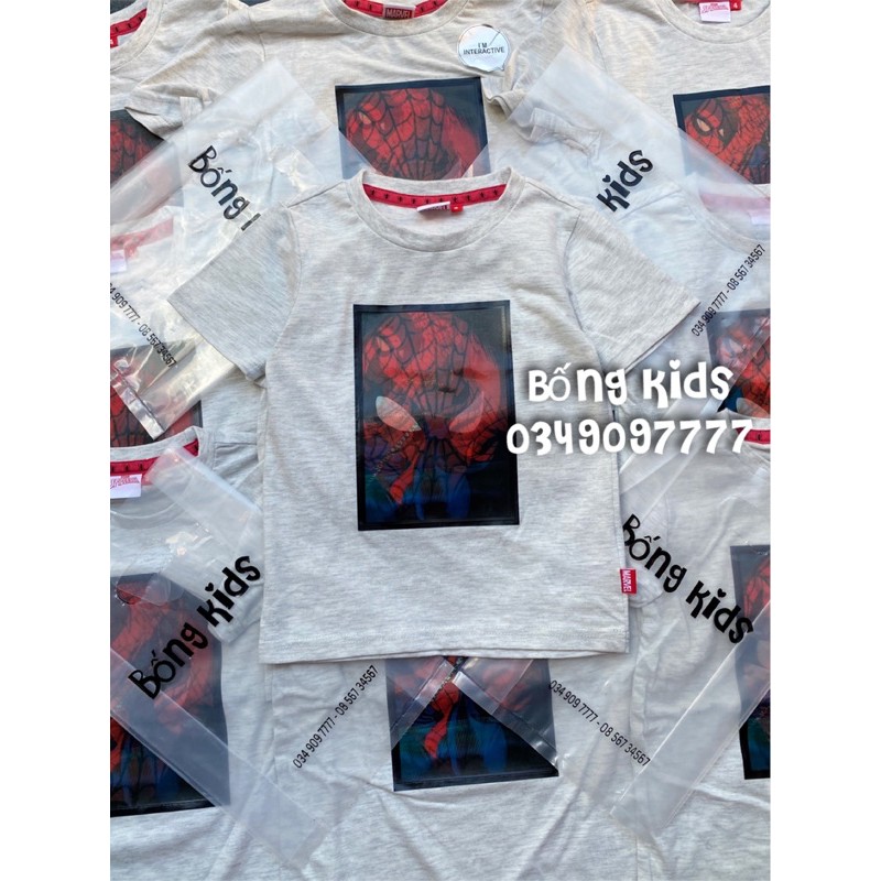 Áo Pull Bé Trai Siêu Nhân Nhện 3D Ghi