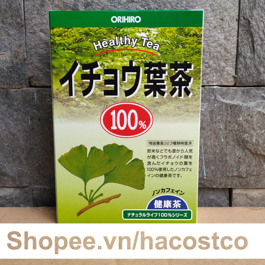 Trà lá bạch quả Orihiro hộp 26 túi lộc - Trà lá ginkgo biloba