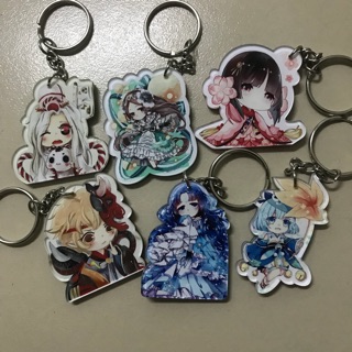 Móc khoá mica cắt viền chibi (40 chiec)