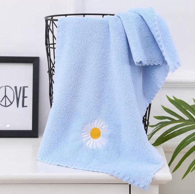 SÉT 5 KHĂN MẶT HOA CÚC XUẤT HÀN SIÊU ĐẸP MỀM MỊN 35*75cm