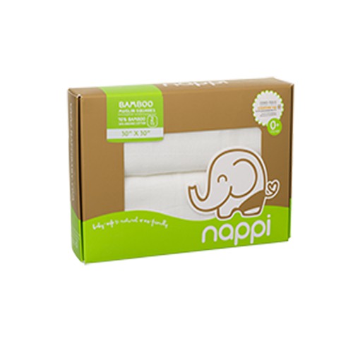Combo 2 Hộp khăn đa năng Nappi sợi tre mềm mại an toàn cho bé