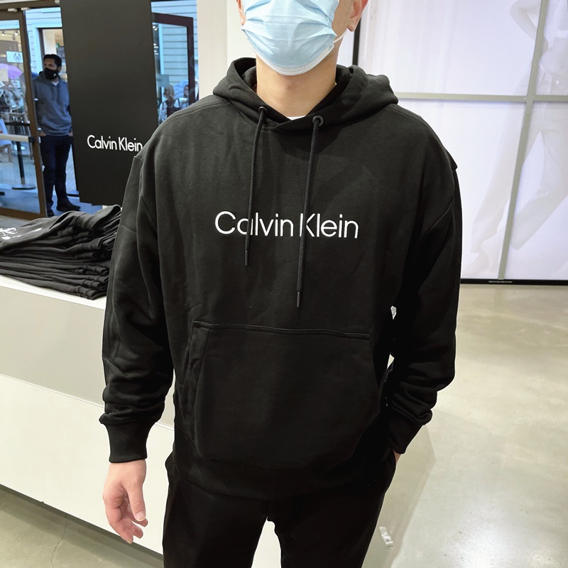 CALVIN KLEIN Áo Hoodie Dáng Rộng In Chữ Ck Cá Tính Dễ Phối Đồ Cho Nam