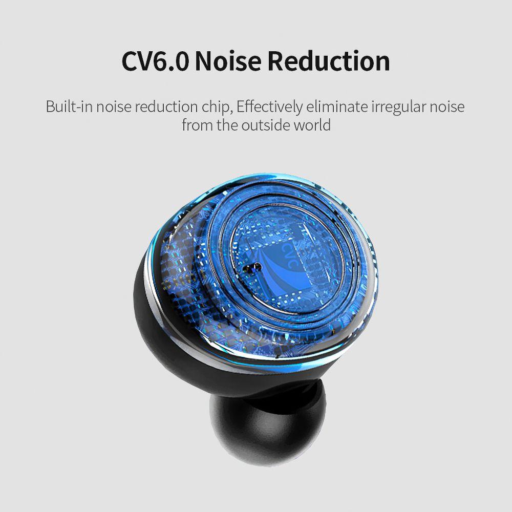 [COD] Tai Nghe Bluetooth Không Dây TWS Chống Ồn Kèm Hộp Sạc