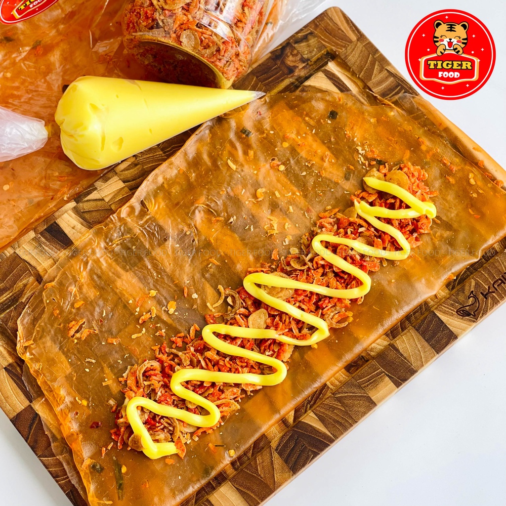 Bánh Tráng Phơi Sương COMBO TÓP MỠ TẮC - TIGER FOOD - Muối Tôm Hành Phi + Bơ Béo + Sốt Tắc Siêu Ngon Ăn Là Ghiền