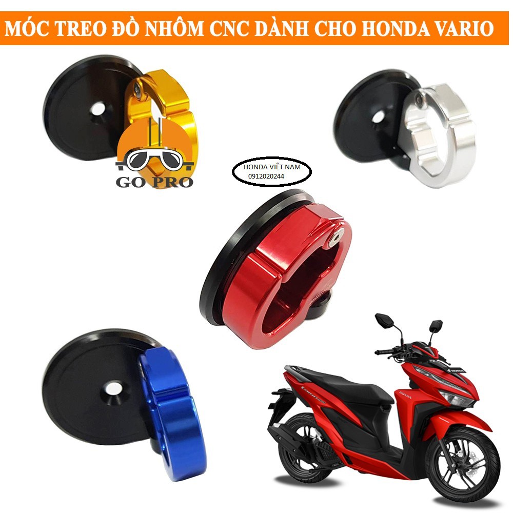 Móc treo đồ gắn vario,click các dòng Shark.