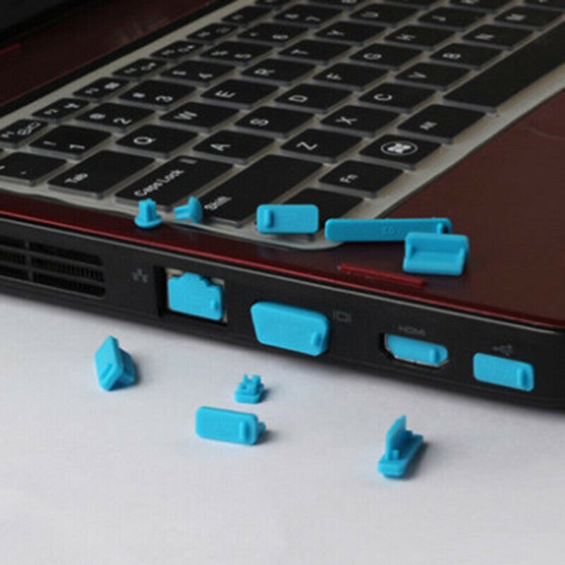 Set 16 Nút Silicone Bịt Lỗ Cắm Usb Chống Bụi Cho Laptop Pc