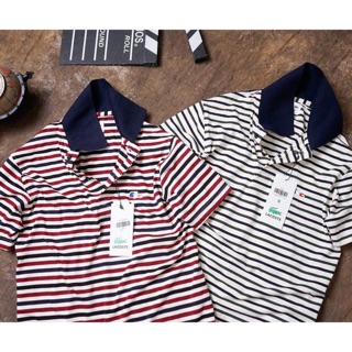 Áo thun có cổ sọc ngang hàng VNXK