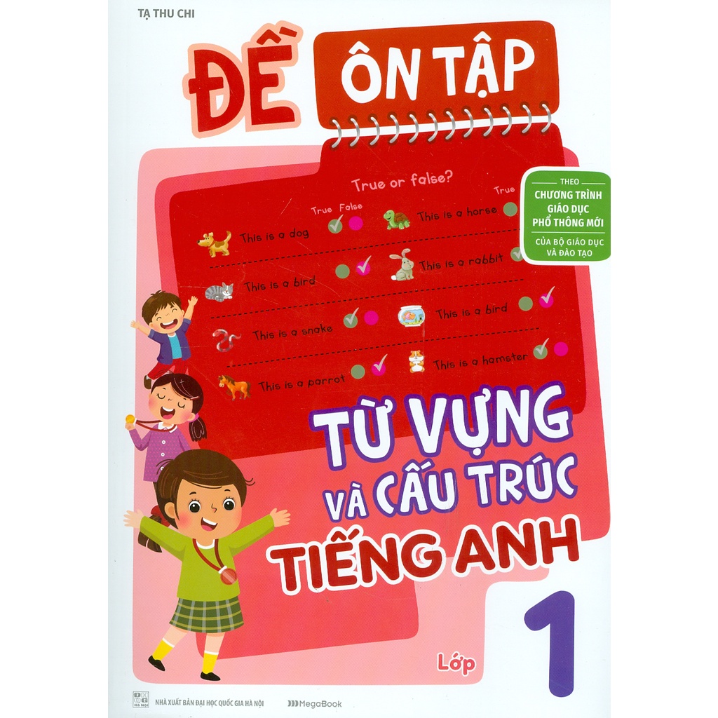 Sách - Đề Ôn Tập Từ Vựng Và Cấu Trúc Tiếng Anh Lớp 1