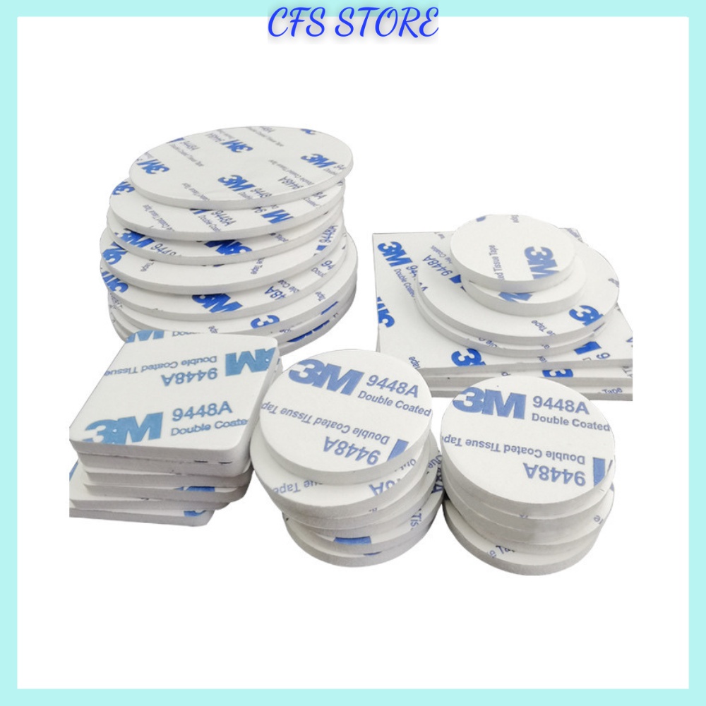 Miếng dán 3M với 2 mặt siêu dính, gắn giá đỡ điện thoại trên ô tô, camera hành trình, đồ gia dụng (giá 01 miếng) | BigBuy360 - bigbuy360.vn