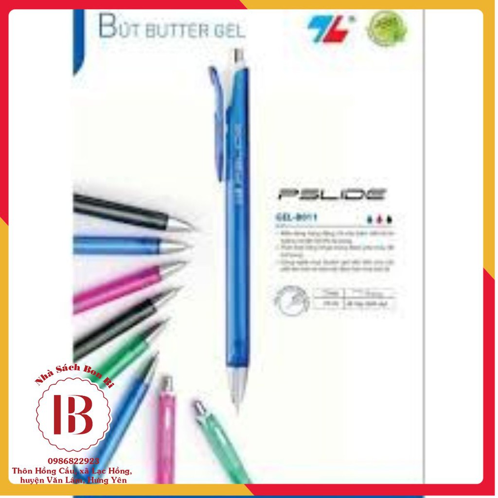 COMBO 10 CHIẾC BÚT GEL TL - B011, bút viết trơn cho học sinh, sinh viên, giáo viên, văn phòng phẩm giá rẻ