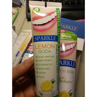 Kem đánh răng siêu trắng SPARKLE lemon soda Thái Lan