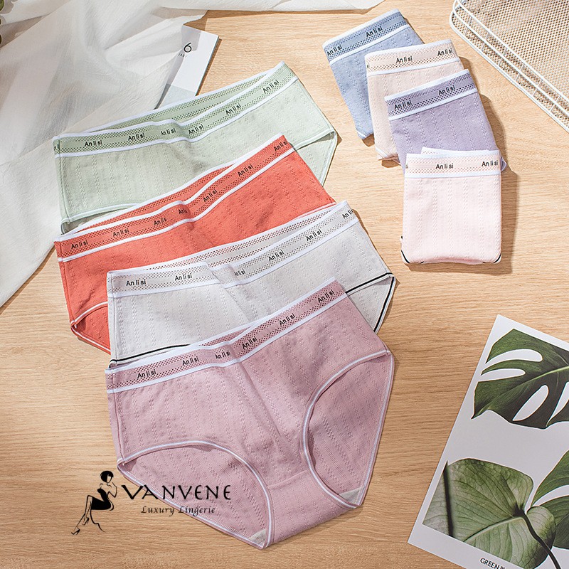 QUẦN LÓT NỮ COTTON SỢI TRE ANLISI VANVENE CẠP VỪA THÔNG HƠI CHỐNG VIÊM KHÁNG KHUẨN MỚI Q249 | BigBuy360 - bigbuy360.vn