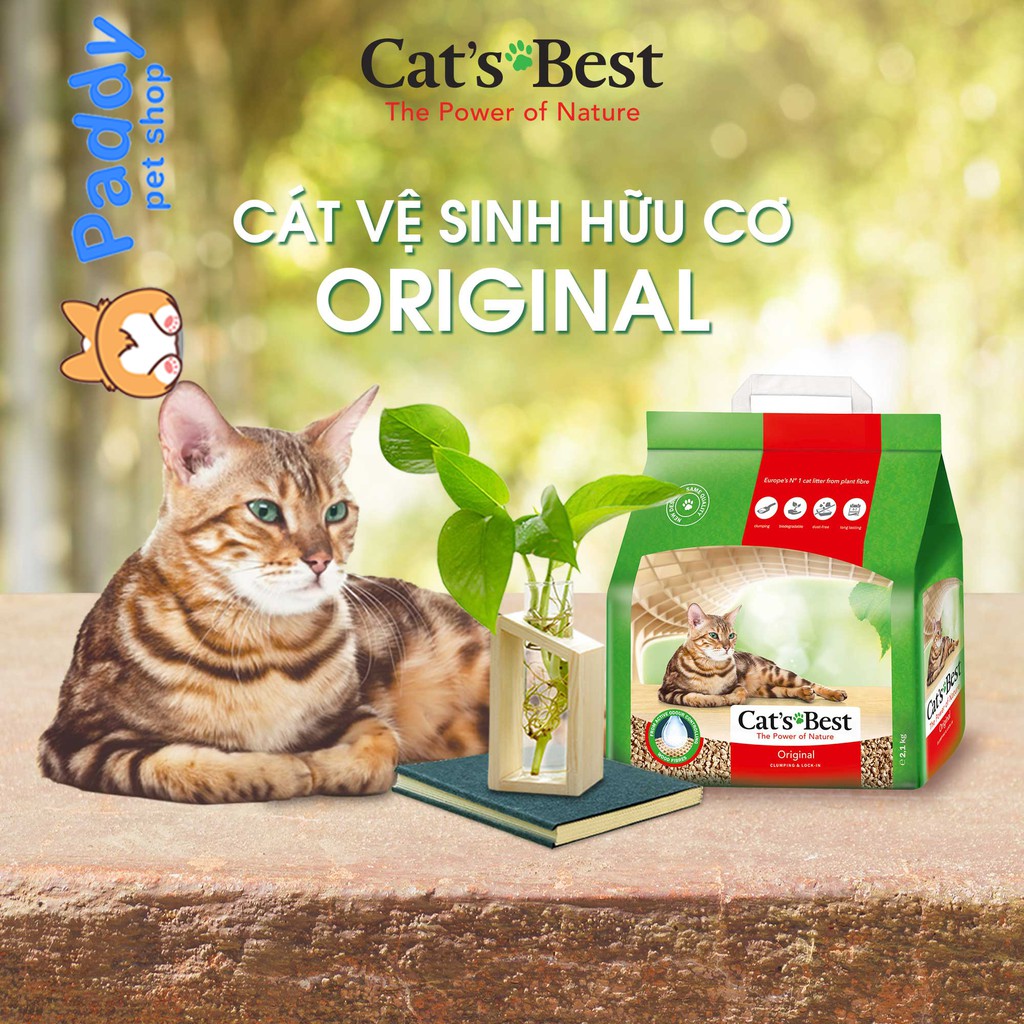 Cát Vệ Sinh Gỗ Cat's Best Cho Mèo Siêu Thấm Hút &amp; Kháng Khuẩn