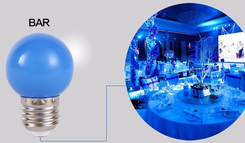 Bóng Đèn led E27 Tiết Kiệm Điện 3W Nhiều Màu Sắc