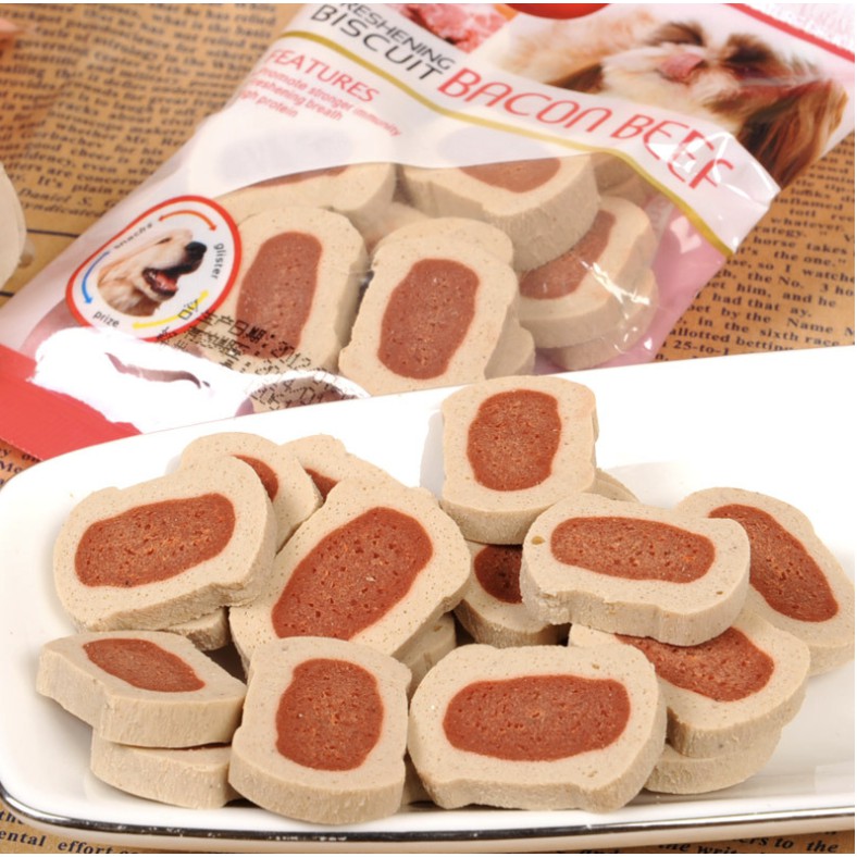 Bánh cho chó sạch răng thơm miệng Orgo 55g thức ăn vặt snack cho cún lớn nhỏ Con Mèo Xiêm