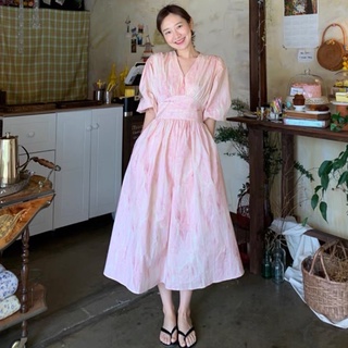Đầm xoè thắt nơ vintage