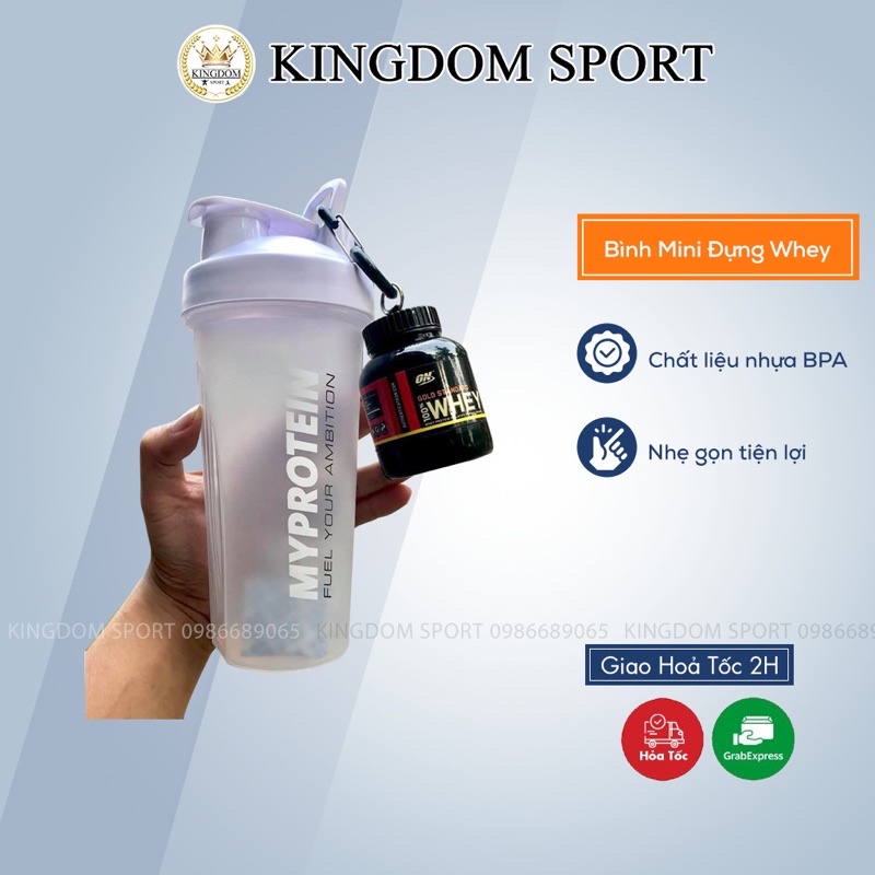 Bình đựng Whey, Mass mini, iShaker KINGDOM SPORT - 30g