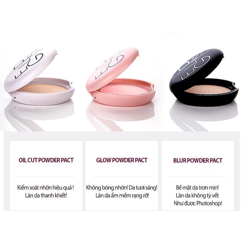 PHẤN PHỦ NÉN EGLIPS GLOW POWDER PACT (vỏ hồng)