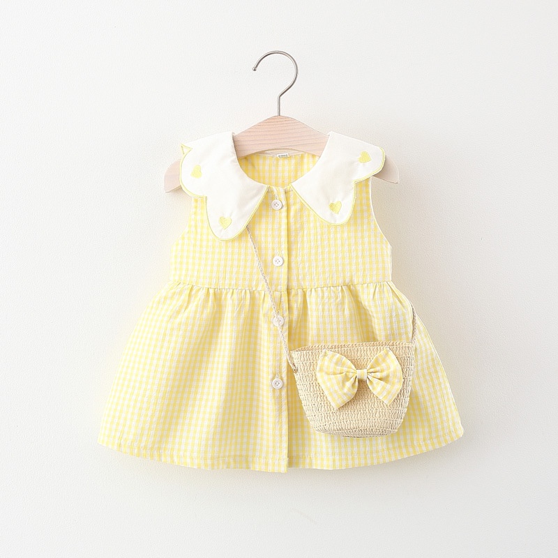 Đầm Công Chúa Không Tay Họa Tiết Hoa Thời Trang Mùa Hè Cho Bé Gái