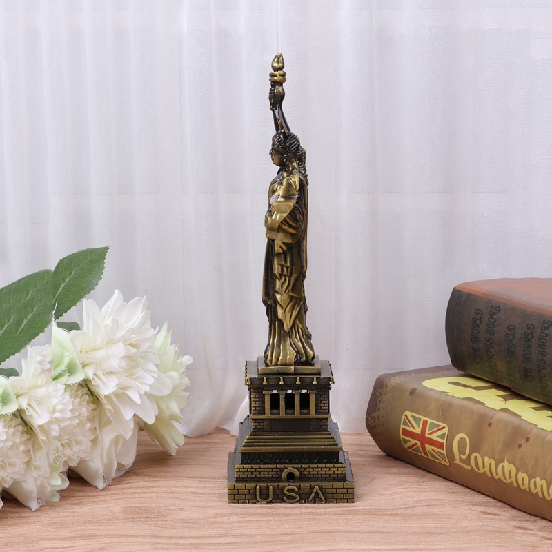 Mô hình tượng nữ thần tự do bằng kim loại dành cho để bàn trang trí