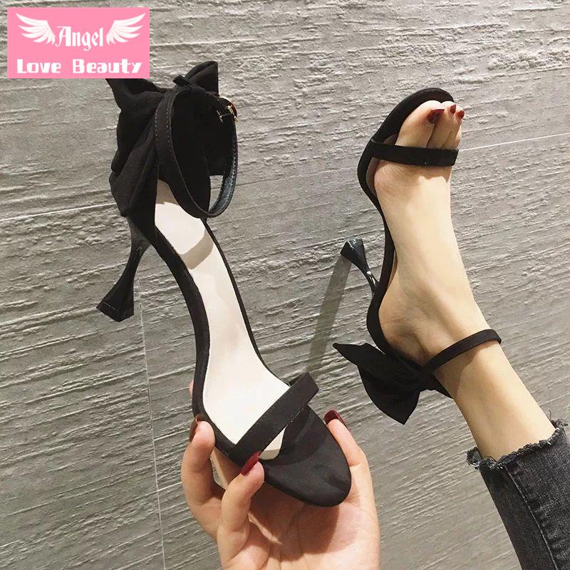 Angel~[hàng Có Sẵn] Sandal Cao Gót Có Khóa Cài Phong Cách Cổ Tích Thời Trang Mùa Hè Kiểu Mới Dành Cho Bạn Nữ 2022