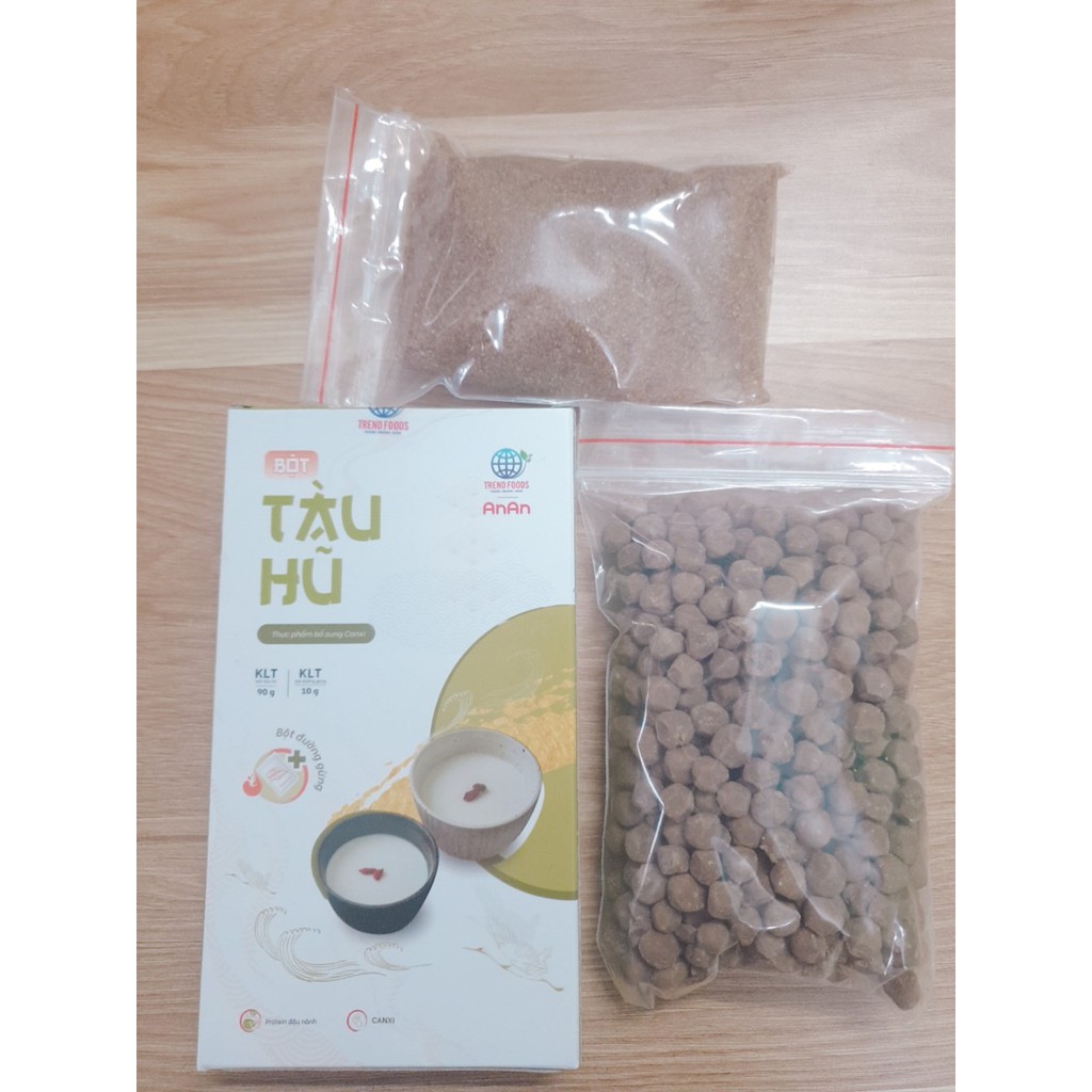 Set nấu tàu hũ trân châu đường đen siêu ngon, set tàu hũ, tàu hũ trân châu đường đen làm được 5 ly to