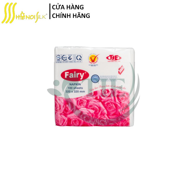 [HÀNG CHÍNH HÃNG] Khăn giấy ăn Napkin Fairy 100 tờ 2 lớp