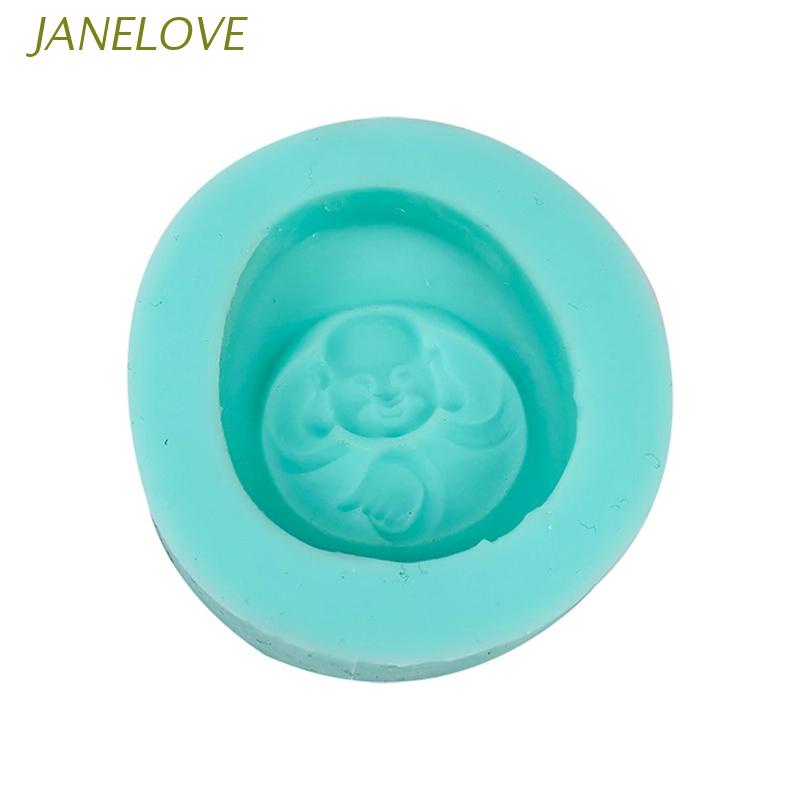 Khuôn silicone tạo hình làm mặt dây chuyền hình Phật DIY