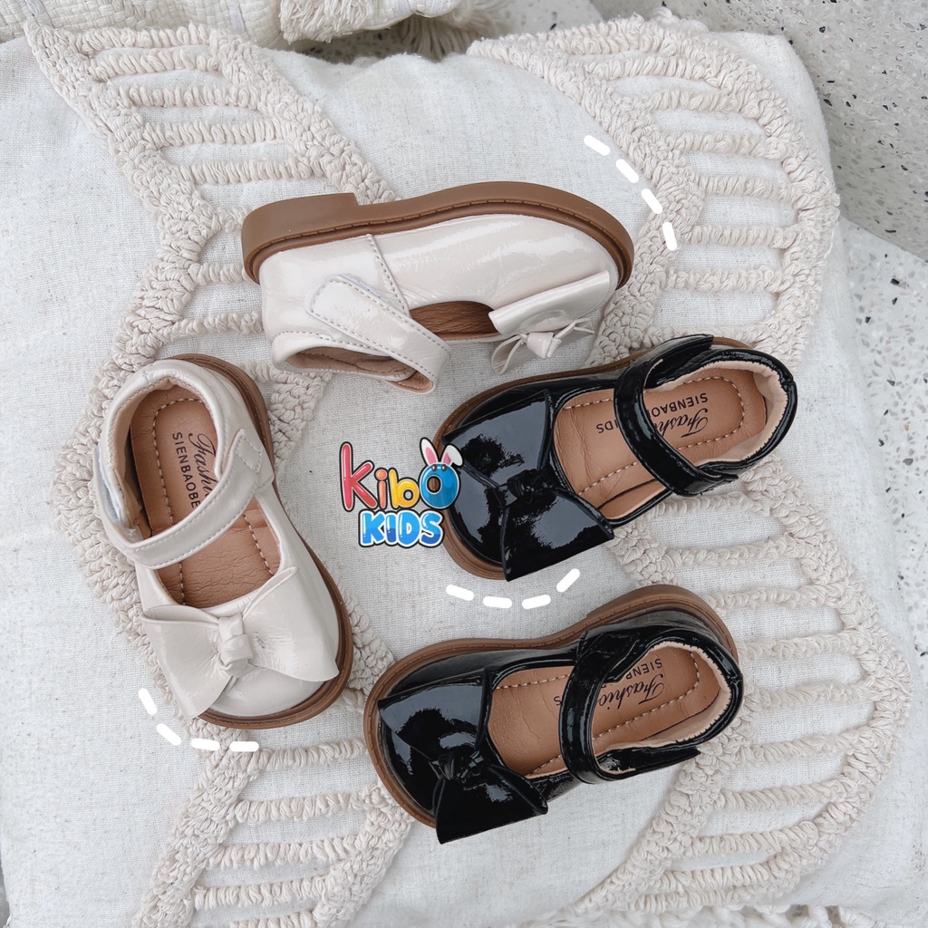 Giày Bé Gái - Giày búp bê da mềm phong cách Vintage BB4663 (có ảnh thật)