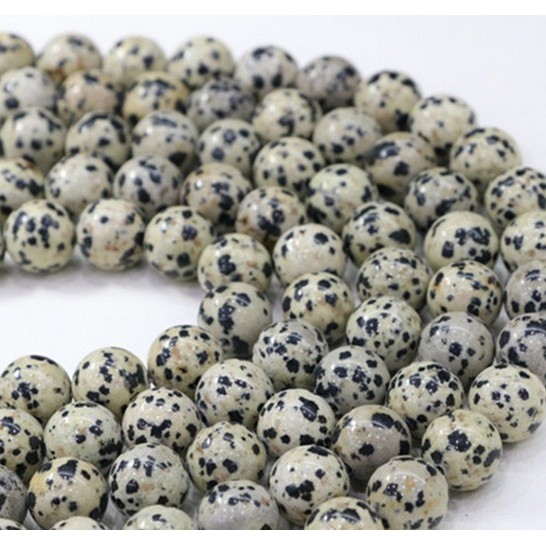 Chuỗi hạt đá tự nhiên 4/6/8/10/12mm 15'' dùng làm trang sức thủ công