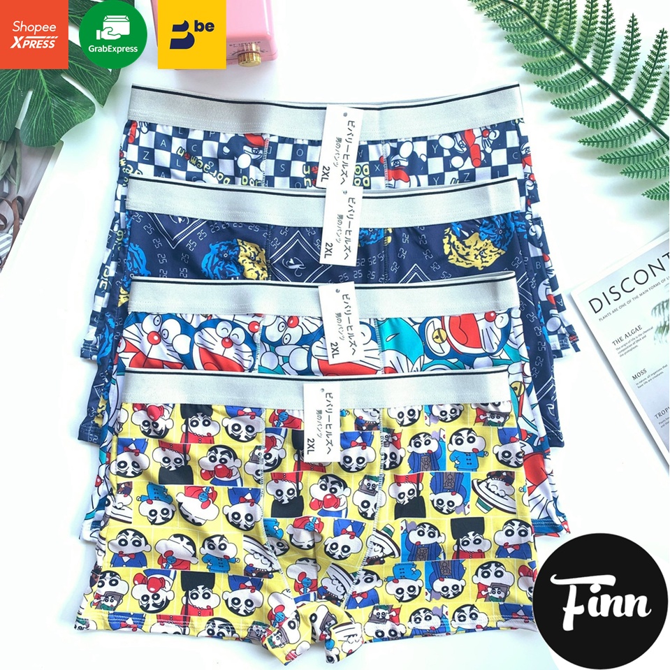 Quần lót nam / Quần sip nam boxer hoạt hình cao cấp Doreamon