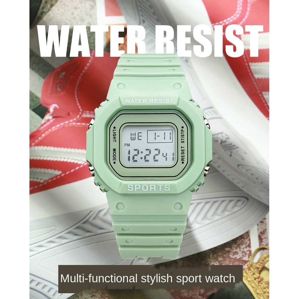 Sport watches Digital Led waterproof calender Alarm Week stopwatch