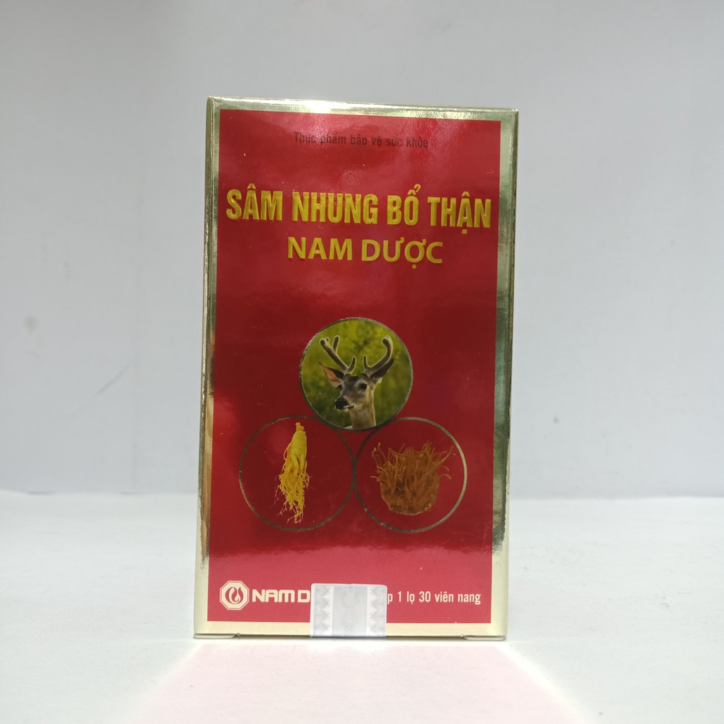 TPBVSK Sâm nhung bổ thận Nam Dược lọ 30 viên