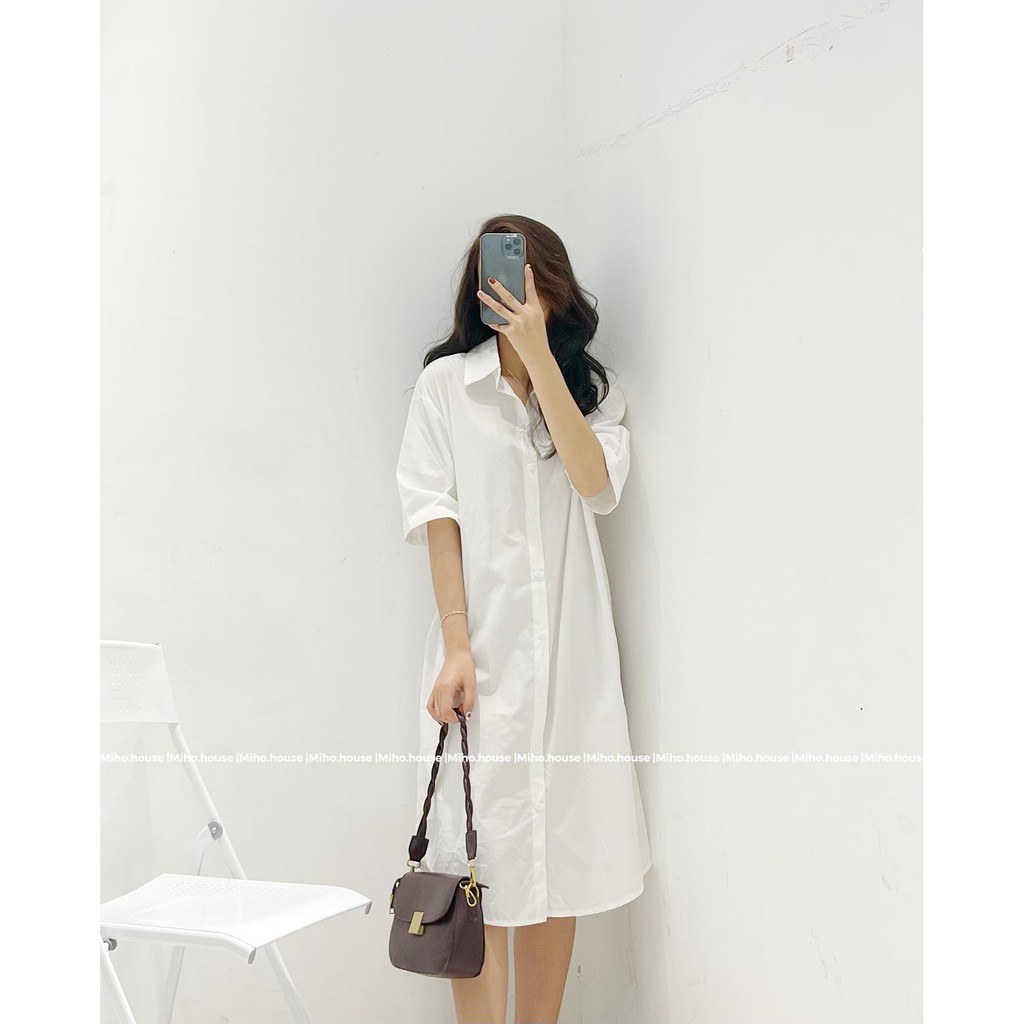 (FREESHIP) Đầm sơ mi ulzzang quảng châu cao cấp