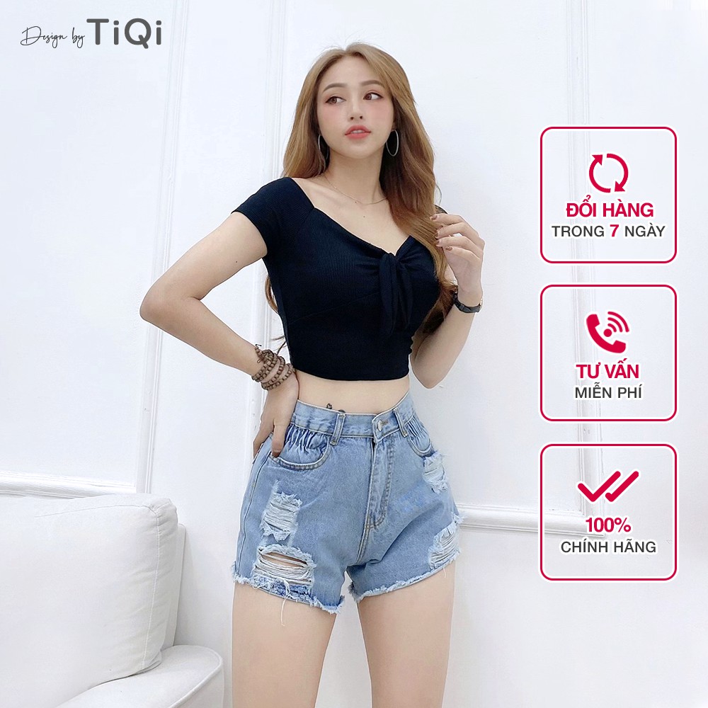 Quần short jean nữ TiQi Jeans S1-458