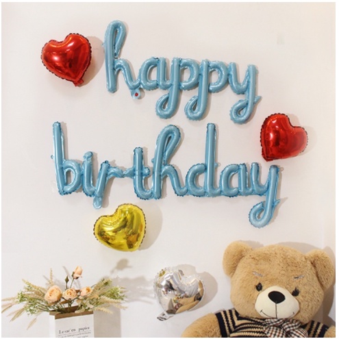 Bóng Chữ HPBD - phao chữ Happy Birthday Trang Trí Sinh Nhật