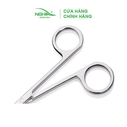 Kéo Cắt Tỉa Lông Mày Thép Không Gỉ Cao Cấp Kềm Nghĩa KM.601