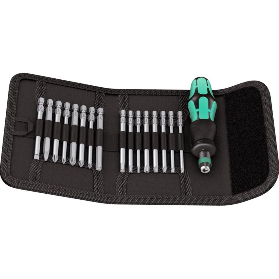 BỘ ĐẦU BIT 17 CHIẾC KÈM CẦN VẶN WERA 05259121001
