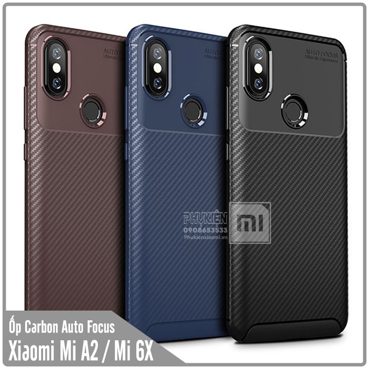 Ốp lưng Xiaomi Mi A2 / Mi 6X chống sốc Carbon Auto Focus