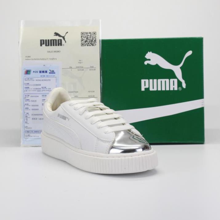 [Video tận cảnh]  Giày Thể Thao Puma Breaker trắng mũi bạc. TG-Giày Humy