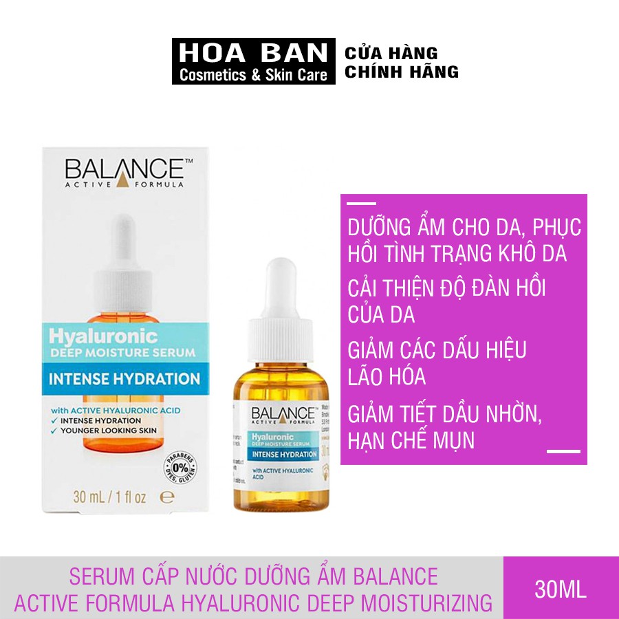 Tinh chất Balance Hyaluronic 554 Youth Serum 30ml