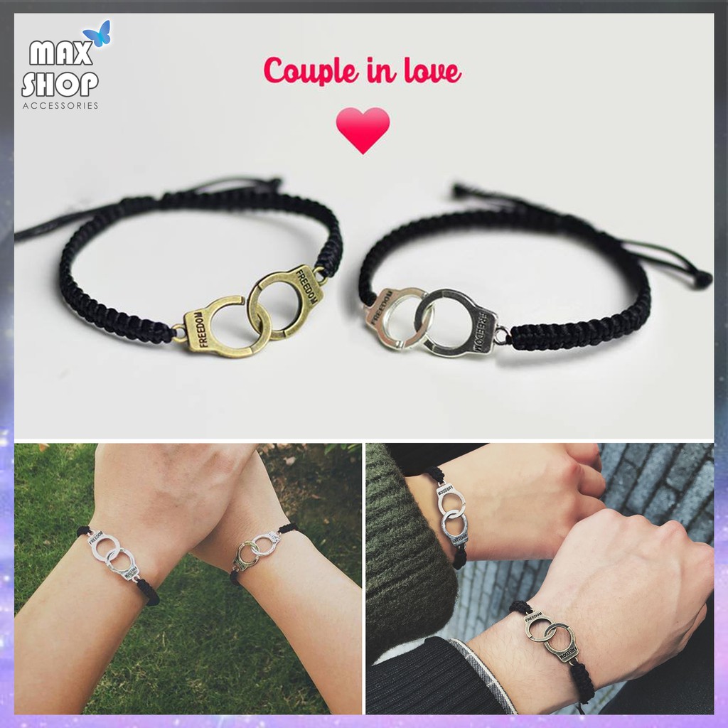 Vòng tay đôi CÒNG TAY SỐ 8 couple in love- Vòng đôi cá tính