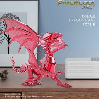 Mô hình lắp ráp PIECECOOL Rồng lửa (Đỏ)